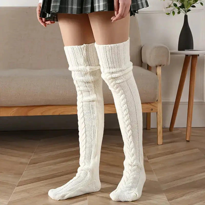 Large Knit Cozy Socks