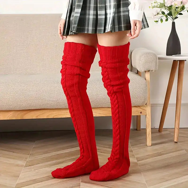 Large Knit Cozy Socks